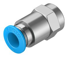 QSF-1/8-8-B - Pneumatic Fitting, Push-In Fitting, G1/8, 14 bar, 8 mm, Brass, QSF - FESTO