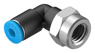 QSLF-1/8-4-B - Pneumatic Fitting, Push-In L-Fitting, G1/8, 14 bar, 4 mm, PBT (Polybutylene Terephthalate), QSLF - FESTO