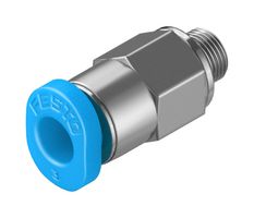 153301 - Pneumatic Fitting, Push-In Fitting, M3, 14 bar, 3 mm, Steel, QSM - FESTO