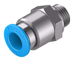 QS-G1/8-8 - Pneumatic Fitting, Push-In Fitting, G1/8, 14 bar, 8 mm, Brass, QS - FESTO