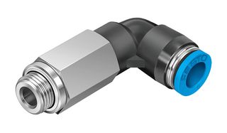 QSLL-G1/8-8 - Pneumatic Fitting, Push-In L-Fitting, G1/8, 14 bar, 8 mm, PBT (Polybutylene Terephthalate), QSLL - FESTO