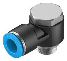 QSLV-G1/4-10 - Pneumatic Fitting, Push-In L-Fitting, G1/4, 14 bar, 10 mm, PBT (Polybutylene Terephthalate), QSLV - FESTO