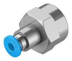 QSF-1/4-4-B - Pneumatic Fitting, Push-In Fitting, G1/4, 14 bar, 4 mm, Brass, QSF - FESTO