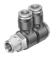 QSLV2-1/4-8 - Pneumatic Fitting, Multiple Distributor, R1/4, 14 bar, 8 mm, PBT (Polybutylene Terephthalate) - FESTO