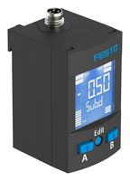 SPAU-V1R-H-Q4D-L-PNLK-P& - Pressure Sensor, -1 bar, 2x PNP / NPN, Current, Voltage, Relative, 30 VDC, M8 - FESTO