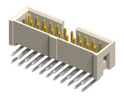 HTSS-105-05-L-D-RA . - Pin Header, Board-to-Board, 2.54 mm, 2 Rows, 10 Contacts, Through Hole Right Angle, HTSS - SAMTEC