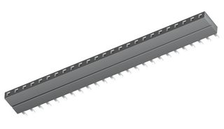 SSW-106-01-S-S - PCB Receptacle, Board-to-Board, 2.54 mm, 1 Rows, 6 Contacts, Through Hole Mount, SSW - SAMTEC