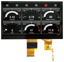 MDT0700E3ISC-LVDS - TFT LCD, 7 ", 1024 x 600 Pixels, Landscape, RGB, 3.3V - MIDAS