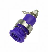 MP770559 - Banana Test Connector, Jack, Panel Mount, 32 A, 1 kV, Nickel Plated Contacts, Blue - MULTICOMP PRO