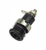MP770566 - Banana Test Connector, Jack, Panel Mount, 32 A, 1 kV, Nickel Plated Contacts, Black - MULTICOMP PRO