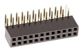 613072243121 - PCB Receptacle, Board-to-Board, 2.54 mm, 2 Rows, 72 Contacts, Through Hole Mount Right Angle - WURTH ELEKTRONIK