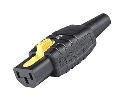 3-122-074 - IEC Power Connector, IEC C13 Socket, 10 A, 250 VAC, Screw, Cable Mount, 4783 - SCHURTER