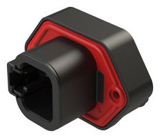 ATP13-4P-BM03BLK - Automotive Connector, Black, BoardLock ATP Series, Right Angle Receptacle, 4 Contacts, PCB Pin - AMPHENOL SINE/TUCHEL