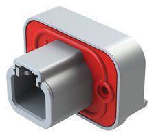 ATP15-2P-BM03GRY - Automotive Connector, Grey, BoardLock ATP Series, Straight Receptacle, 2 Contacts, PCB Pin - AMPHENOL SINE/TUCHEL