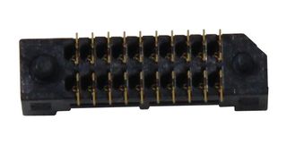SEM-110-02-03.0-H-D-A - PCB Receptacle, Board-to-Board, 0.8 mm, 2 Rows, 20 Contacts, Surface Mount, Tiger Eye SEM - SAMTEC