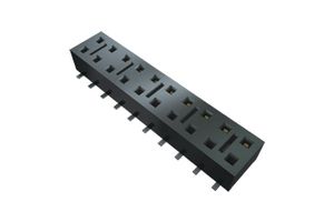 HLE-108-02-G-DV - PCB Receptacle, Board-to-Board, 2.54 mm, 2 Rows, 16 Contacts, Surface Mount, HLE - SAMTEC