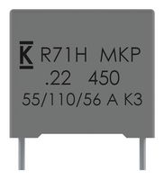 R71VI347050H6K - General Purpose Film Capacitor, Metallized PP, Radial Box - 2 Pin, 0.47 µF, ± 10%, 200 V, 520 V - KEMET