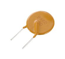 BK60-375-DZ - Resettable Fuse, PPTC, BK60 Series, 60 V, 3.75 A, 7.5 A, 24 s, Round - YAGEO