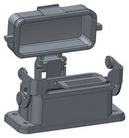 T1519101000-000 - Heavy Duty Connector, Base, Bulkhead Mount, Side Entry, Aluminium Alloy Body, 1 Lever - TE CONNECTIVITY