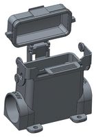 T1629101225-000 - Heavy Duty Connector, Base, Bulkhead Mount, Side Entry, Aluminium Alloy Body, 1 Lever - TE CONNECTIVITY