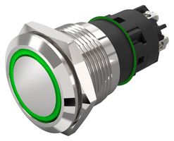 82-5152.1134 - Vandal Resistant Switch, Series 82, 19 mm, SPDT, Momentary, Round - EAO