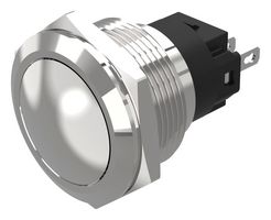 82-6571.1000 - Vandal Resistant Switch, 82 Series, 22.3 mm, SPDT, Momentary, Round Flat - EAO