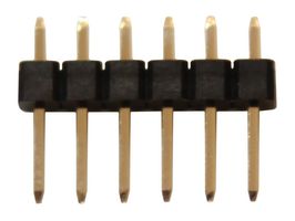 G800W302018EU - Pin Header, Board-to-Board, 2.54 mm, 1 Rows, 6 Contacts, Through Hole Straight - AMPHENOL COMMUNICATIONS SOLUTIONS