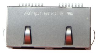 RJSSE-5380-02 - Modular Connector, RJ45 Jack, 1 x 2 (Ganged), 8P8C, Cat5, Surface Mount - AMPHENOL COMMUNICATIONS SOLUTIONS
