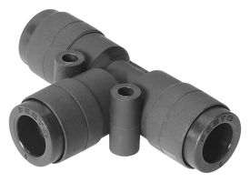 160534 - Push-In T-Connector, 10 bar, 8 mm Outer Dia Tube, PBT (Polybutylene Terephthalate) - FESTO