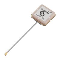 ADFGP.25E.07.0060A - Antenna, Patch, 1.559 GHz to 1.61 GHz, -5.4 dB, Right Hand Circular, UFL Connector - TAOGLAS