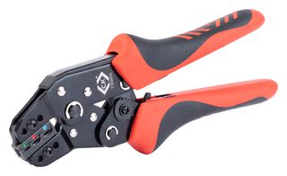 T3680A - Crimp Tool, Ratchet, Insulated Terminals, 0.25mm - 2.5mm² Butt & Parallel Splicers - CK TOOLS