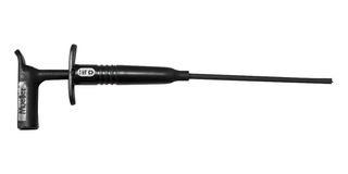 BU-20433-0 - Test Accessory, Black, 1 A, Right Angle Insulated Long Wire Plunger Hook Clip - MUELLER ELECTRIC