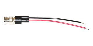 BU-5100-A-4-0 - BNC Breakout, BNC Plug, Free End, 4 ", 101.6 mm, Black - MUELLER ELECTRIC
