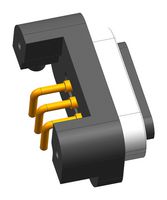 MP009332 - Magnetic Connector, 3 Contacts, Receptacle, Right Angle, 1.6 mm, 2 A, Black - MULTICOMP PRO