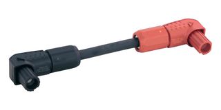 33506869248003 - Mains Power Cord, 1.5kV/200A, 300 mm, Black, Han S Series - HARTING