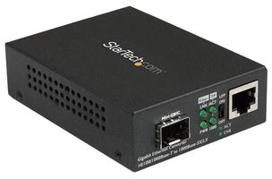 MCM1110SFP - Media Converter, 10/100/1000 Mbps, RJ45, Full-Duplex, Open SFP Slot - STARTECH