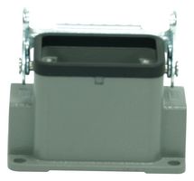 MP009357 - Heavy Duty Connector, Base, Bulkhead Mount, Side Entry, Aluminium Body, 1 Lever, 6B - MULTICOMP PRO