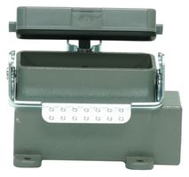 MP009400 - Heavy Duty Connector, Base, Bulkhead Mount, Side Entry, Aluminium Body, 1 Lever, 16A - MULTICOMP PRO