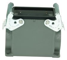 MP009435 - Heavy Duty Connector, Base, Bulkhead Mount, Side Entry, Aluminium Body, 2 Lever, 32A - MULTICOMP PRO
