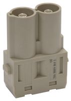 MP009479 - Heavy Duty Connector, MP-HM INSERTS, Module, 2 Contacts, Plug, Screw Pin - MULTICOMP PRO