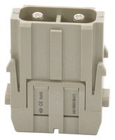 MP009489 - Heavy Duty Connector, MP-HM INSERTS, Module, 2 Contacts, Plug, Screw Pin - MULTICOMP PRO