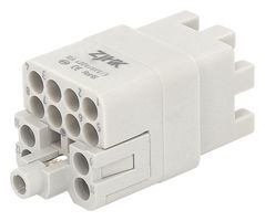 MP009622 - Heavy Duty Connector, MP-HQ INSERTS, Insert, 12+PE Contacts, 3A, Receptacle - MULTICOMP PRO