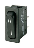 1833.3307 - Rocker Switch, SPDT, Non Illuminated, Panel Mount, Black, 1830 Series - MARQUARDT