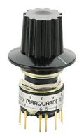 9037.0400 - Rotary Switch, 3 Position, 4 Pole, 30 °, 400 mA, 28 V, 9037 Series - MARQUARDT