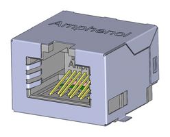 RJE3A1886401 - Modular Connector, RJ45 Jack, 1 x 1 (Port), 8P8C, Cat5e, Surface Mount - AMPHENOL COMMUNICATIONS SOLUTIONS