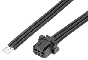 219653-1030 - Cable Assembly, Micro-One 2.0 Receptacle to Free End, 3 Ways, 2 mm, 1 Row, 50 mm, 1.97 " - MOLEX