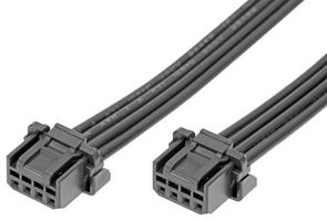 219652-1041 - Cable Assembly, Micro-One 2.0 Receptacle to Micro-One 2.0 Receptacle, 4 Ways, 2 mm, 1 Row, 100 mm - MOLEX