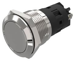 82-5552.2000 - Vandal Resistant Switch, 82 Series, 19 mm, SPDT, Maintained, Round Flat Flush, Natural - EAO
