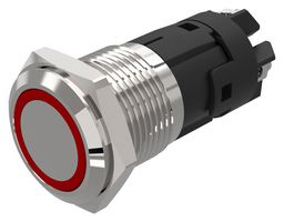 82-4152.2113 - Vandal Resistant Switch, 82 Series, 16 mm, SPDT, Maintained, Round Flat Flush, Natural - EAO