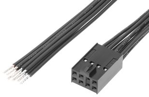 219659-1083 - Cable Assembly, C-Grid III Receptacle to Free End, 8 Ways, 2.54 mm, 2 Row, 300 mm, 11.8 " - MOLEX